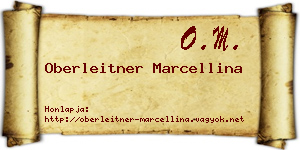 Oberleitner Marcellina névjegykártya